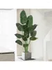 Decorative Flowers Nordic Simulation Plant Ravenala Indoor Show Window Decoration Fake Trees Bionic Green Pot Floor Ornaments