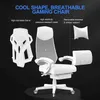 Other Furniture GTRACING Gaming Chair Computer Chair with Mesh Back Ergonomic Gaming Chair with Footrest Reclining Q240129