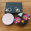 Mignon Hibou Porte-clés Designer Animal Fourrure Poussin Voiture porte-clés Collier Charme En Cuir pièce de monnaie porte-clés porte-clés portefeuille pendentif sans boîte