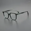 Zonnebrilmonturen Japanse stijl Hoge kwaliteit acetaat Grote vierkante brilmontuur voor mannen Vrouwen Optische bijziendheid Designer brillen recept