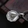 Charms Dio del sole Collana pendente Vero argento sterling 925 Vintage Sole e luna Occhio di Dio Gioielli di moda Ofertas Del Dia 2021 Nuovo P08