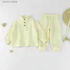 衣類セット秋と冬の新しい赤ちゃんフリース長袖セット1-8歳の子供のボタンスタンディングカラーセーターパンツ2ピースセット