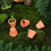 80 pçs pequeno mini 13 pote de terracota argila cerâmica plantador cactus flor berçário vasos de terracota com furo de drenagem 240122