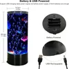 Nachtverlichting 16 kleur veranderende bubble vislamp USB plug-in mini lava met afstandsbediening licht voor kinderen volwassenen cadeau