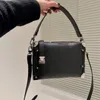 Designer Trunk Crossbody Mini Square Box Borsa a catena da uomo Borse a tracolla da donna Portafoglio in vera pelle Borsa nera