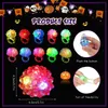 10/20/30/40/50/60pcs 빛나는 반지 LED LIGHT UP LUMINOUS RINGS 파티 파티 선호 장난감 플래시 LED 조명 어두운 파티 용품 240118