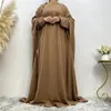 Roupas étnicas Eid Party Oração Vestuário Vestido Mulheres 2024 Ramadan Muçulmano Cobertura Completa Jilbab Abaya Niqab Long Khimar Islam Vestidos Musulman