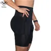 Wechery Slimming Shaper Bellies Control Panties Men's High Waist Underwear Plus Size Padded Shapers S-6XL 4 Piece Pads 240125