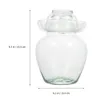 Storage Bottles 1Pc Large Capacity Pickle Vegetable Jar Sealed Glass Food Can For Kitchen (Transparent)