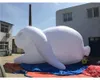 Atacado gigante inflável de 20 pés modelo de coelhinho da Páscoa invade espaços públicos ao redor do mundo com luz LED
