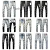 Jeans pour hommes Jambe droite pour hommes Designer Hip Hop Mode Hommes Pantalons Top Qualité Violet Moto Cool Denim PantD5HM