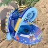 Diğer Havuzlar Spashg Bebek Bebek Şamandıra Yüzme Koltuğu Dairesi Şişme Havuz Yüzme Halkası Bebek Su Koltuğu Güneşlik Yaz Plaj Parti Oyuncakları YQ240129