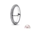 Band Rings 925 Sterling Sier Heart Shine Zircon Ring Güneş Işığı Mo Fashion Orijinal Takı Aşıkları Hediye J230602 DROP TESLİMİ DH2KN