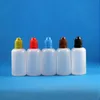 100 pc's 50 ml 50 ml (5/3 oz) Plastic druppelaar flessen Kinderbewijs doppen Tips Safe Pe E Damps Cig Liquid Humdl Eicgu