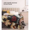 with Photos Text Customized Picture Blankets Personalized Throw Blanket Kid Adult Mother Father Friend Lovers Pet Custom Gifts for Halloween Christmas