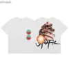 Men's T-Shirts Short Sleeve T-shirts Abstract Finger American High Street Hip Hop Men Women UTOPIA Round Neck Tops Tees 240130