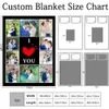 Pictures Customized Valentine s Day Girlfriend Boyfriend Unique Couples Wife Husband Personalized Blanket with Photo Romantic Gifts for My Lover