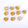 Edelstenen Nieuwe Mode Gele Kleur 12x12 MM Vierkant Geslepen Citrien Stenen 12.5ct Losse Edelsteen Hotsale Sieraden Geschenken 10 stks/set Groothandel