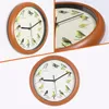 Horloges murales chantant oiseau horloge ronde ornements minimalistes qui chantent avec des sons pour la maison chambres salon table cuisine