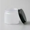 24 x Travell 60g Frost Make Up Cream Jar With Metal lids 60cc 2oz Cosmetic Pet Containers for use Gmncc