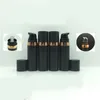 100Pcs 15ml Matte Black Cosmetic Airless Bottles Plastic Treatment Pump Lotion Containers With Black Lids Nufno