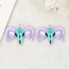 charms 40Pcs/Lot Pastel Goth Snake Cat Skull Charms Cute Creative Acrylic Pendant For Earring Necklace Diy Making