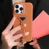 Kadın İPhone Case Tasarımcı Cep Telefon Kılıfları Luxury Pro Promax Phonecases Bilek kayışı telefon kasası Üçgen Kadın Telefon Koruyucu Kılıf