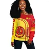 Kvinnors hoodies africa country tigray flagga retro infödd stam av axel tröja lång ärm 3dprint harajuku kvinnor roliga