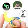 Keychains Creative Keychain Spinner Anxiety Stress Relief Fidget Toys Spinning Noctilucent Key Ring Relieve Boredom Colorful Party Gifts