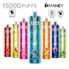 電子シガレット使い捨てパフ15000 Hifancy Puff16000バンボックスパフ12000 Vape Eタバコ蒸気ポッド