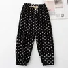 Byxor Polyester Children's Anti-Myggbyxor Bloomers Thin Polka Dot Baby Girls and Summer 3-10 Years