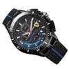 Zes naald volledig functionele chronograaf rubberen band heren Farah merk casual running tweede watch8P3Q