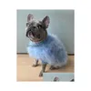 Cão vestuário designer roupas de luxo camisola de pele rosa azul roxo de alta qualidade malhas quentes para filhote de cachorro gatos sem pêlos moda gato gota dhuxu