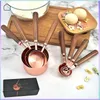 Measuring Tools 4pcs/Set Stainless Steel Cups Kitchen Dosing Spoons With Wooden Handle Baking Cooking Bartending Set