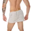 Calções masculinos saia de banho sexy sleep bottoms pijamas de lã coral masculino pijamas de toalha curta macio grosso lado dividido bolso roupão