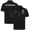 Polos New Fashion MeCedes Malaysia National F1 Racing Racing Mens Polo Jacket koszulka Koszulka Casual Poloshirts T-shirt Rozdaj kapelusz biały lub czarny