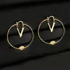 Mode hoepel Charm oorbellen aretes orecchini voor vrouwen sieraden feest bruiloft liefhebbers cadeau sieraden betrokkenheid met box266N