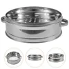 Double Boilers Stackable Steamer Insert Pans Stainless Steel Tray Pressure Cooker Pan Soup Saucepot Boiler With Lids For Air