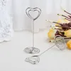 Party Decoration Q6PE 10Pcs Wedding Place Card Holder Table Po Memo Number Name Clips Base