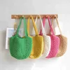 Shoulder Bags andwoven Fres Instagram One Soulder andeld Coon Tread Knied Bag wit Large Capacity Colorful Beac Vacation Versatileqwertyui879