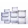 20pcs Plastic Cream Jar Cosmetic Pots Container Refillable Clear Daily Use Eyeshadow Storage Box for Glitters 3g 5g 10g 15g 20g Kgkmh