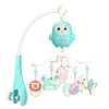 Bébé berceau Mobile hochet jouet pour 0-12 mois infantile rotatif projecteur musical veilleuse lit cloche éducatif pour cadeaux nés 240129