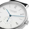 Armbanduhrenbeobachter Ganz Frauen Uhren Marke Nomos Männer und minimalistisches Design Lederband Fashion Einfacher Quarz wasserresistent WA2615