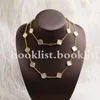 Elegant armband halsband mode man kvinna kedja bröllop halsband special design smycken med presentförpackning 122301