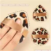 Spugne Applicatori Spugne per trucco in cotone Leopard Soft Veet Triangle Puff Cipria in polvere P Forma rotonda Fondotinta cosmetico grande Sp Otzla