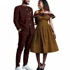 Vêtements ethniques Vente Mode Dashiki Africain Robes d'impression pour femmes Correspondant Couple Vêtements Fête de mariage Hommes Tenues Kaftan Chemise et pantalon