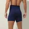 Underpants Men Boxers Shorts Cotton BlendedHight Waist Tummy Control Body Shapers Thermal Underwear Comfortable Breathable