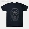 Homens camisetas Vintage Mitologia Nórdica Deus Odin T-shirt 100% Algodão O-pescoço Verão Manga Curta Casual Mens T-shirt Tamanho S-3XL Q240130