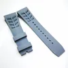 25mm 20mm Gray Watch Band Clasp gummiband för RM011 RM 50-03 RM50-01320B