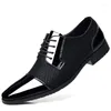 Классические туфли Мужские деловые туфли в британском стиле Мода 2024 года Дышащие сегодня Деловая кожа Высококачественная роскошная свадебная деловая повседневная обувь